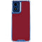 Burgundy Moto G 5G (2024) Clear Case